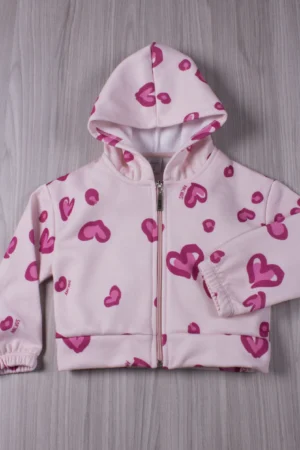 Campera corazones print